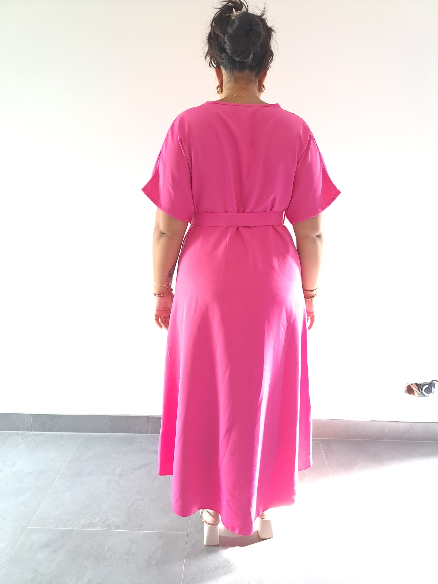 Robe Longue Rose Fushia