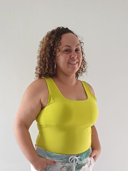 Débardeur Jaune en Coton Doux