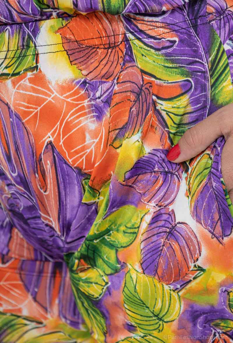 Pantalon Fluide Imprimé Multicolore