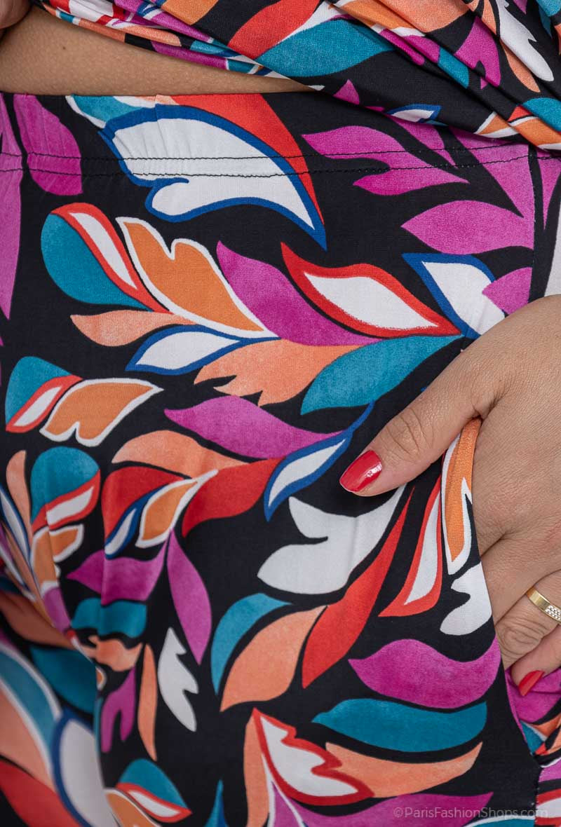 Pantalon Fluide Fushia Grande Taille