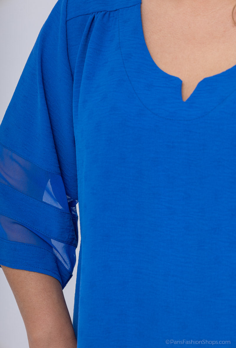 Robe Tunique Bleu Roi