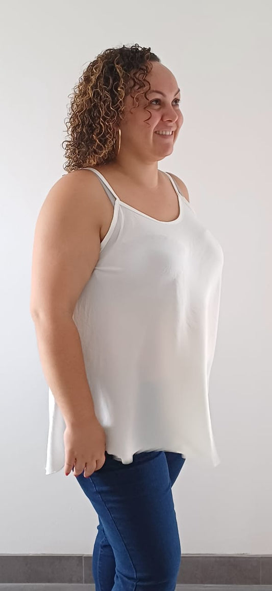 Débardeur Fluide Blanc