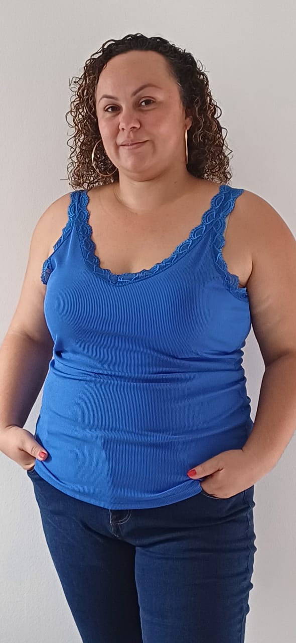 Top Stretch Bleu