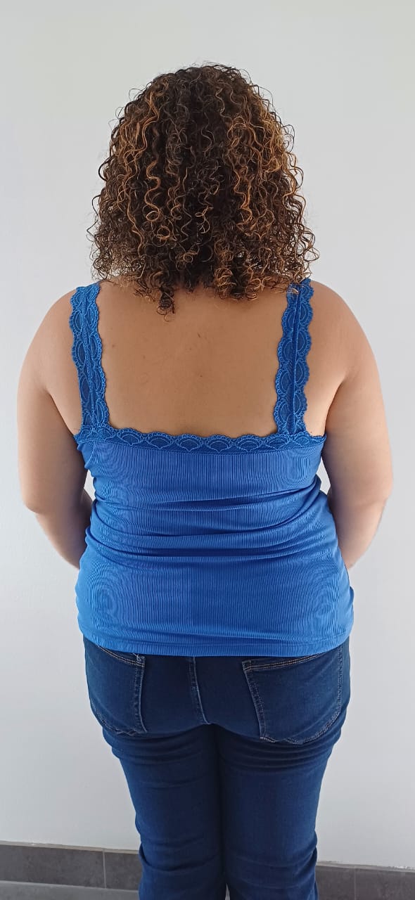 Top Stretch Bleu