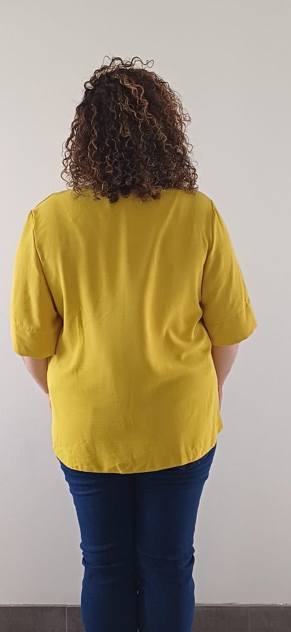 Blouse Moutarde Grande Taille