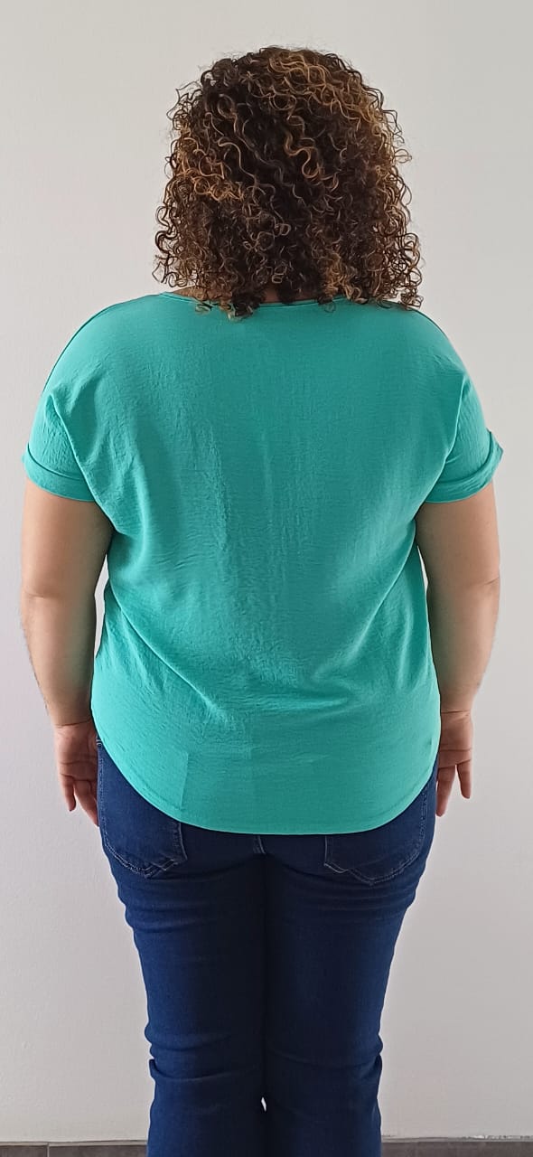 Top Col V Bleu