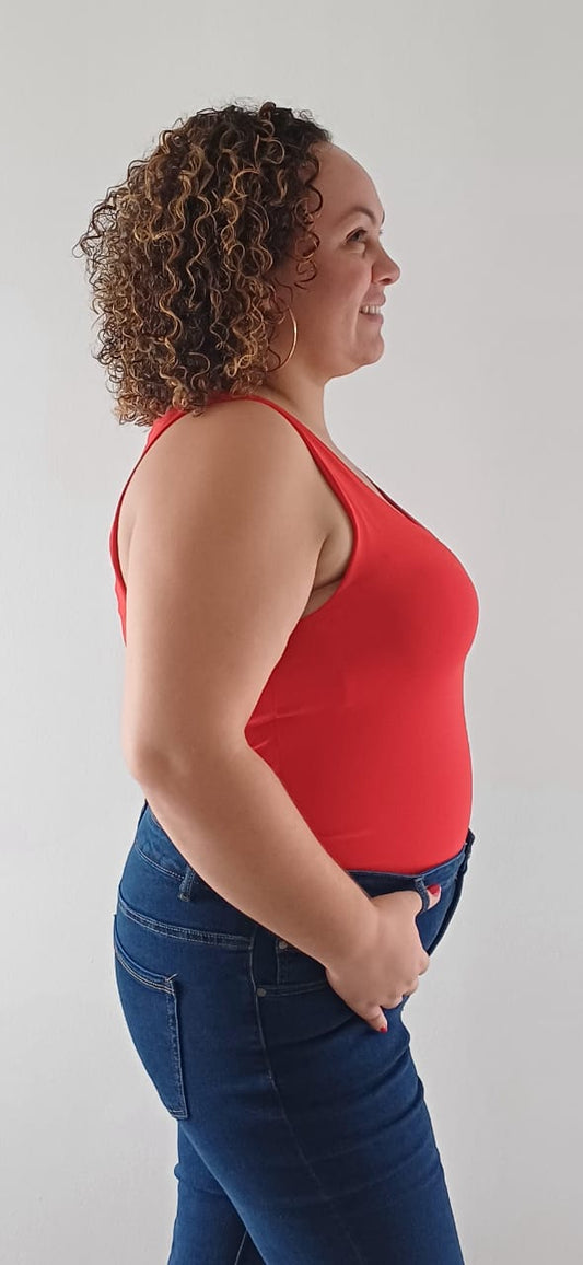 Débardeur Rouge en Coton Doux