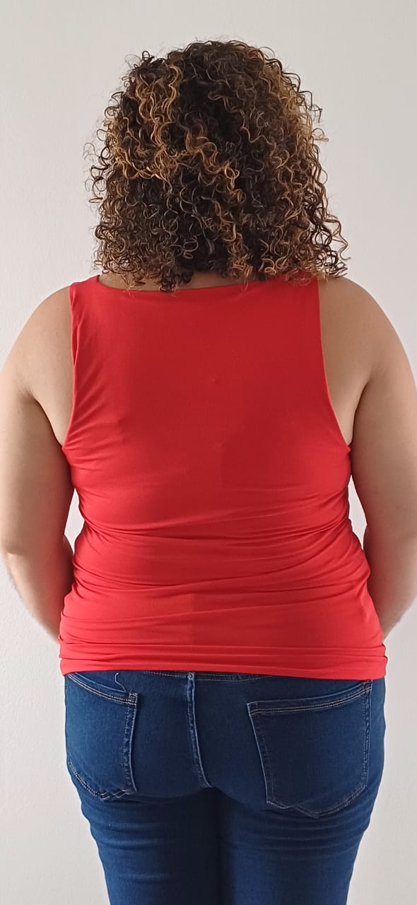 Débardeur Rouge en Coton Doux
