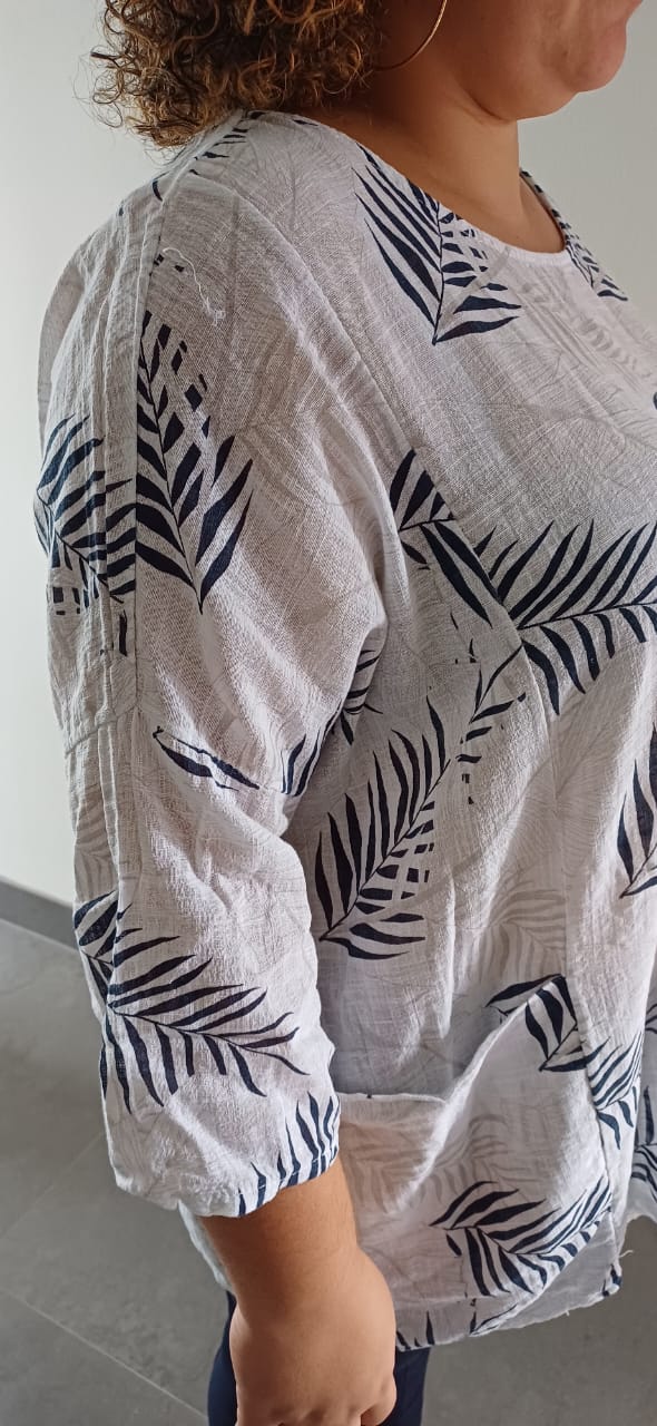 Blouse Blanche à poches