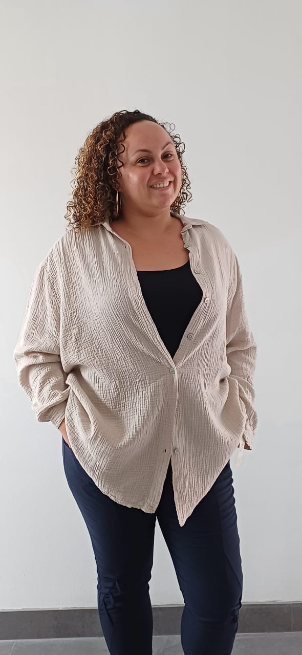 Chemise En Gaze De Coton Beige