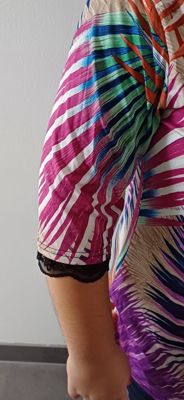 Top Fluide Imprimé Multicolore