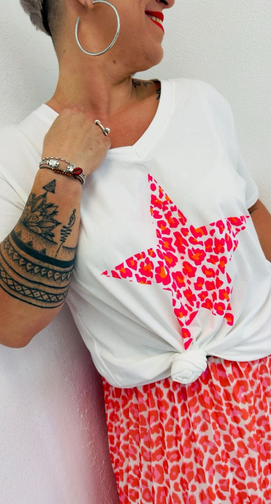 Tee‑shirt femme grande taille en coton doux blanc – mode Réunion 42‑48