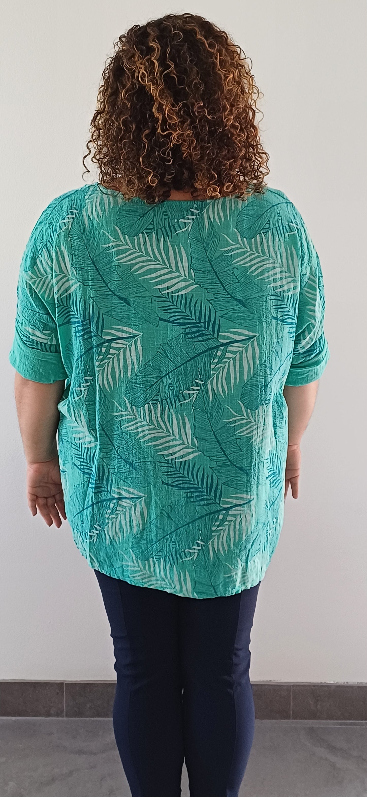 Blouse femme en coton – Taille unique 40/50 coupe ample et confortable