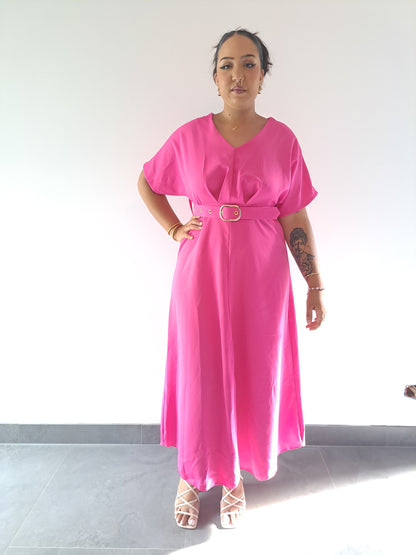 Robe Longue Rose Fushia