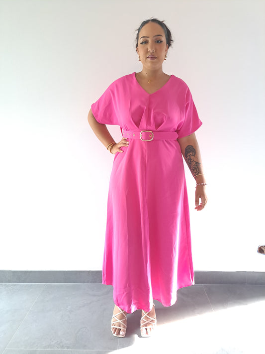 Robe Longue Rose Fushia