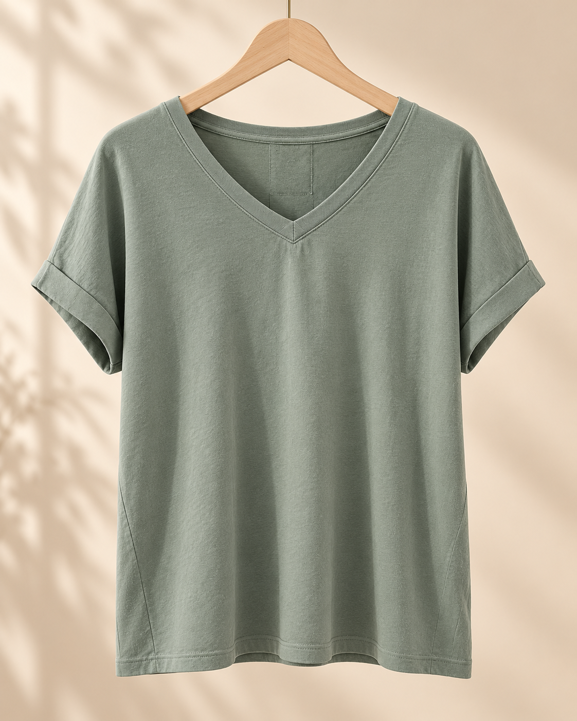 T-Shirt Jade - Coton Vert Sauge
