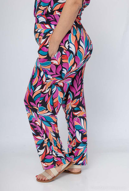 Pantalon Fluide Fushia Grande Taille