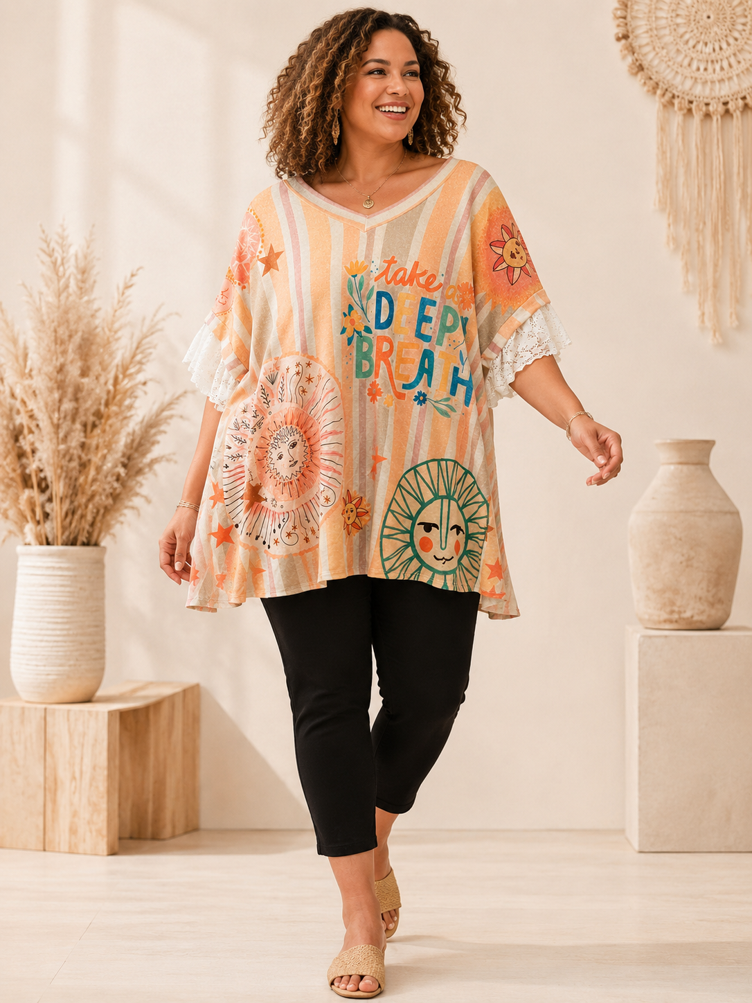 Top fantaisie en viscose Femme 40-52