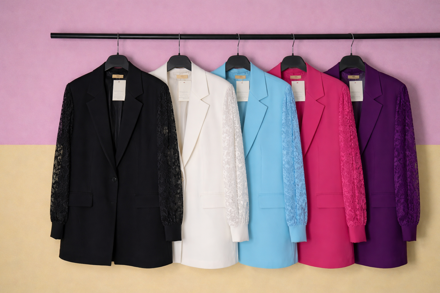 Veste Femme Chic Manches Dentelles