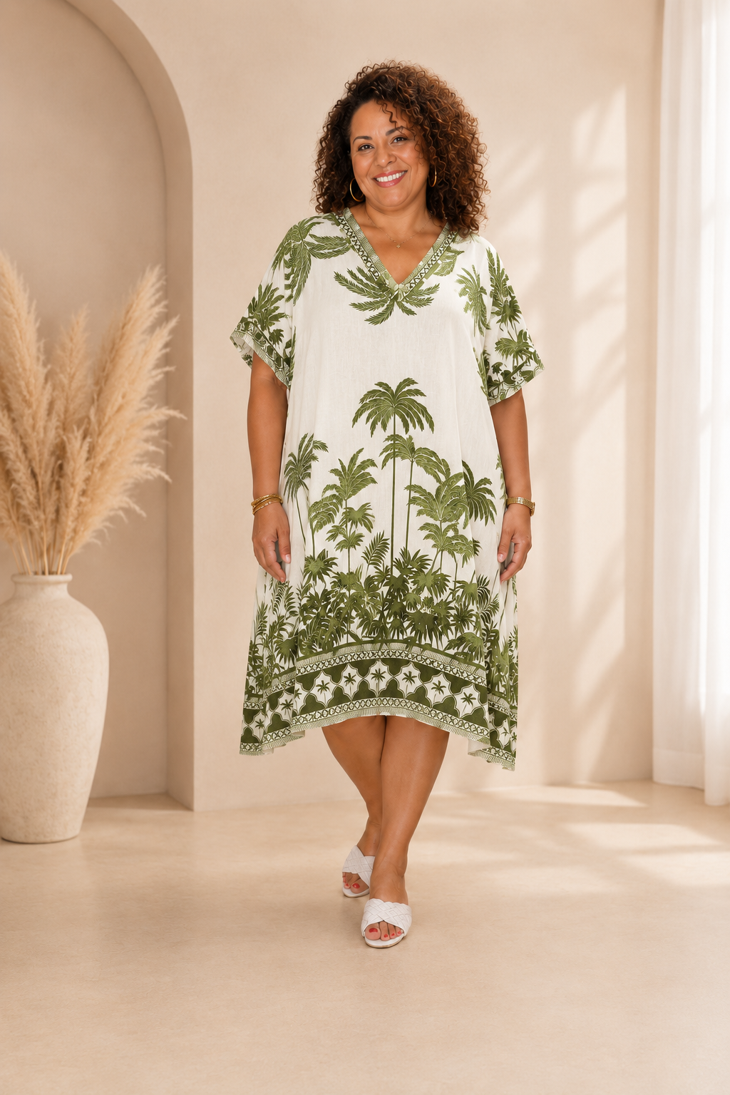 Robe lyana femme 42-50 verte
