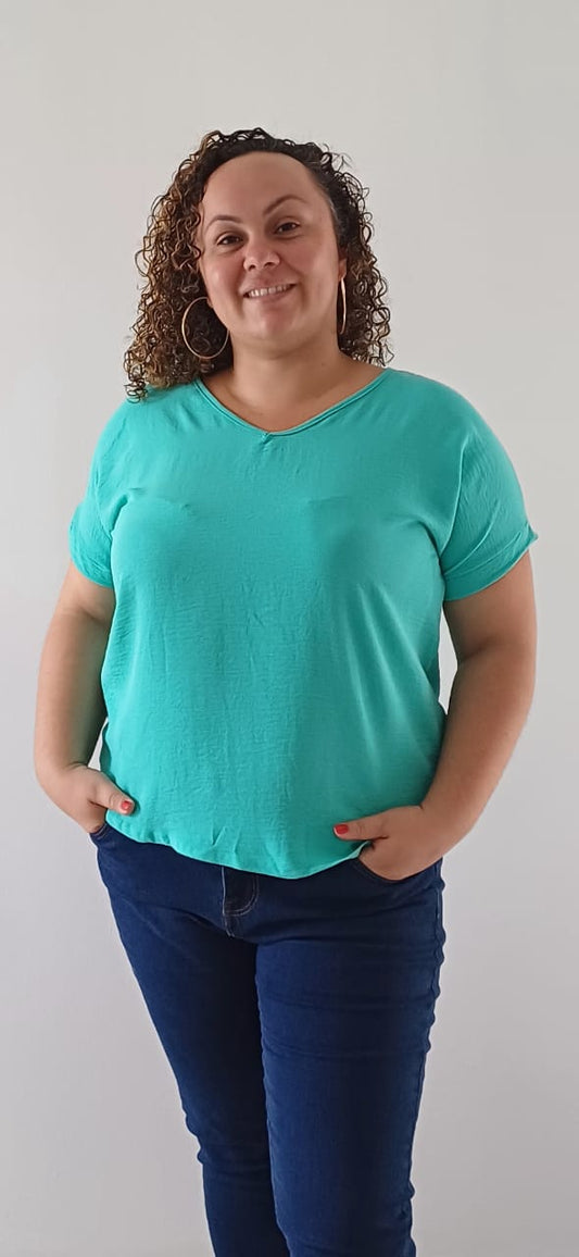 Top Col V Bleu
