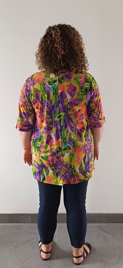 Top imprimé à Fleurs