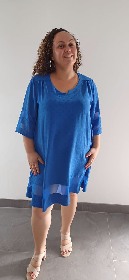 Robe Tunique Bleu Roi