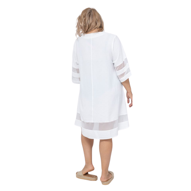 Robe tunique mesange grande taille