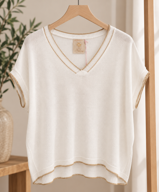 Top Eclat Blanc - Mode Femme - 36/42