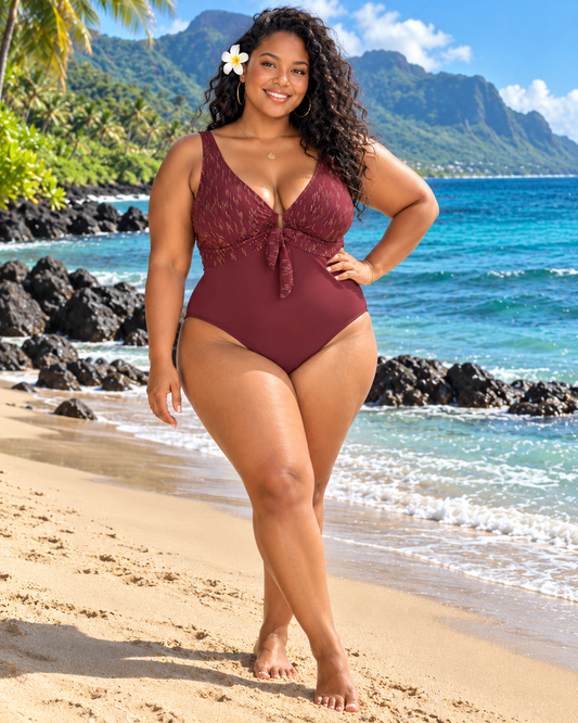 Maillot de bain 1 pièce grande taille SOLÉA – Du 50 au 56