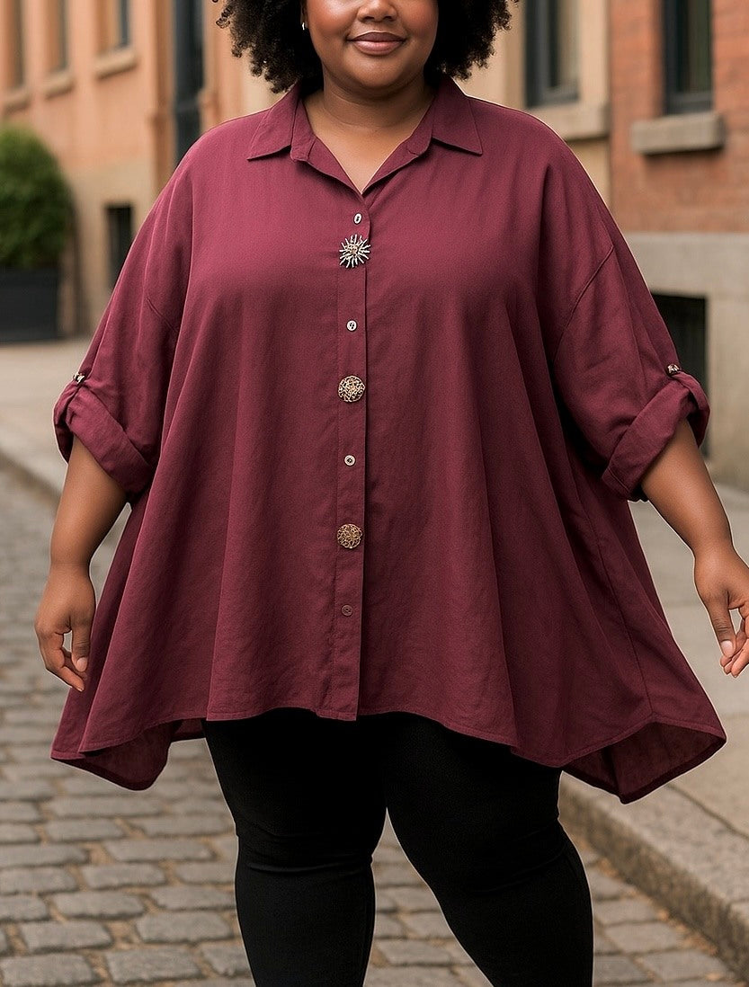 Chemise Femme Oversize en Coton