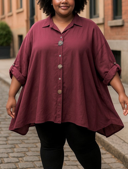 Chemise Femme Oversize en Coton