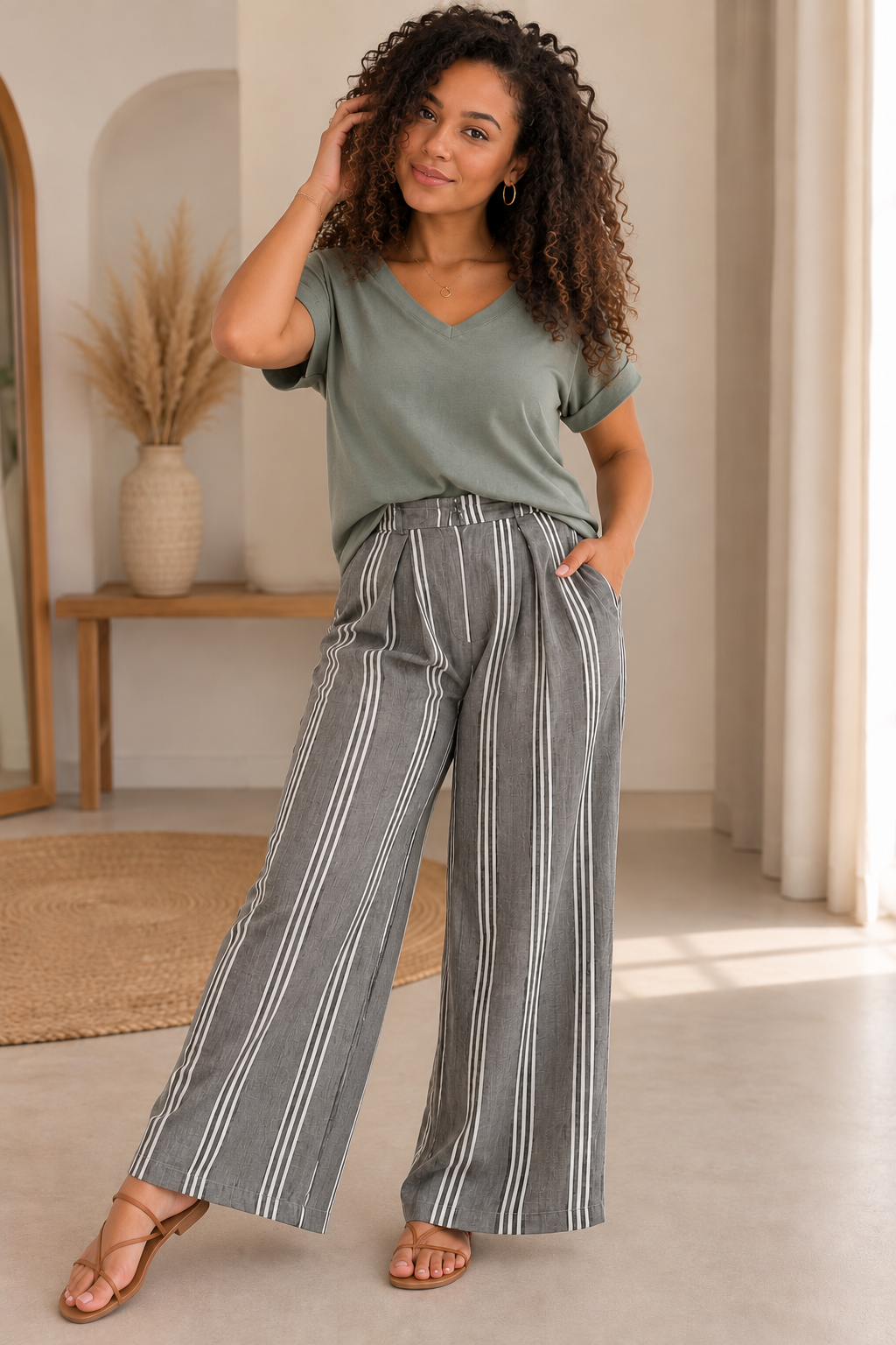 Pantalon Alba – Lin & Coton
