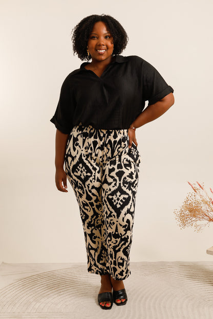 Pantalon Femme Fluide Grande Taille