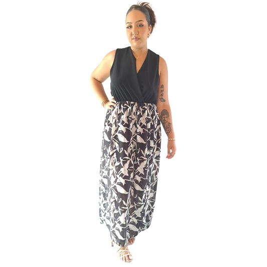 Robe femme noir et blanc taille unique