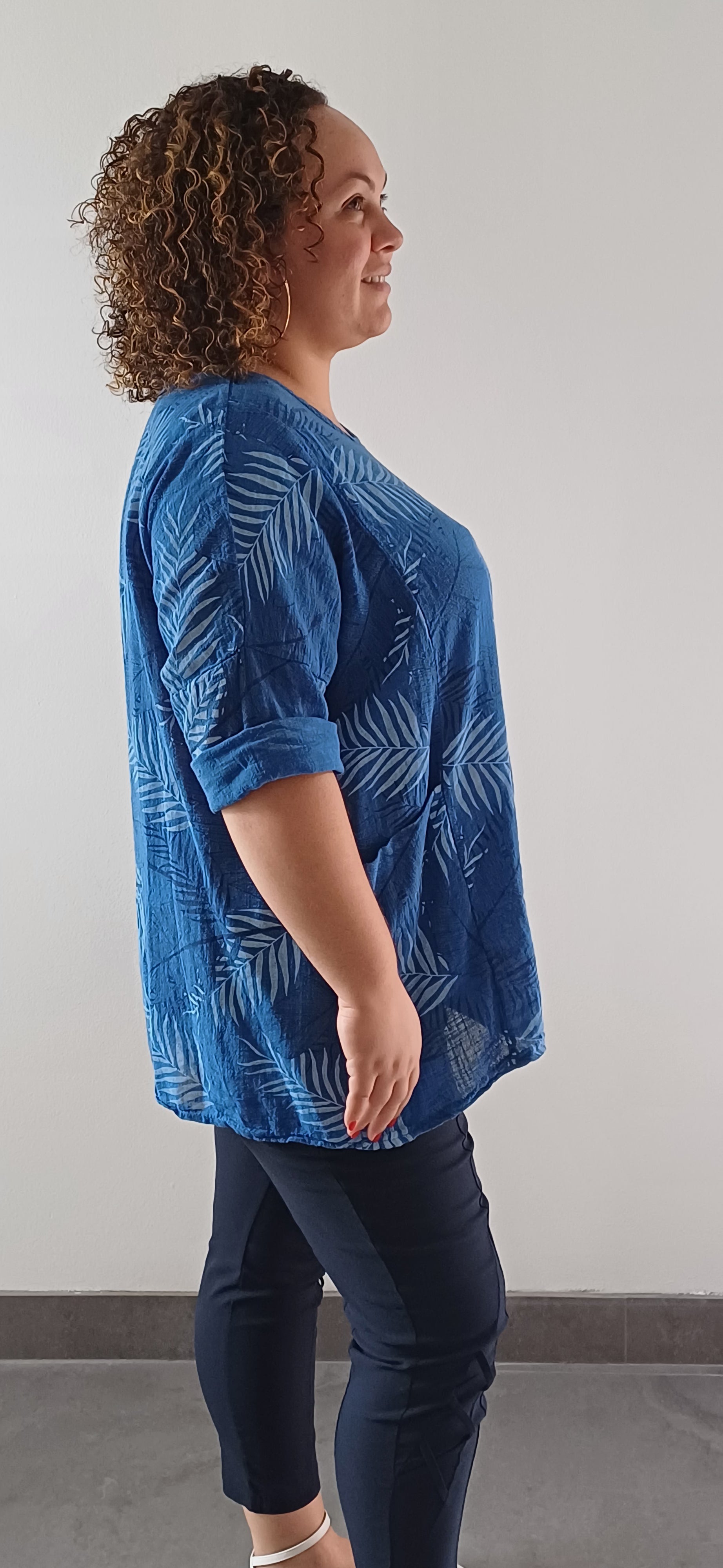 Top femme en coton – Taille unique 40/50 coupe ample et confortable