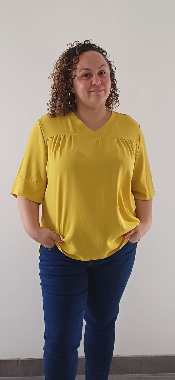 Blouse Moutarde Grande Taille